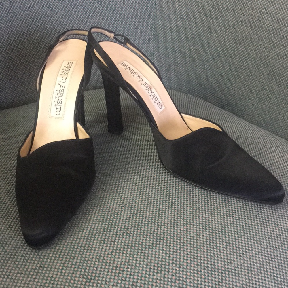 Ernesto Esposito Evening Black Tie Heels Sz 7.5